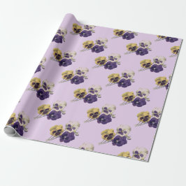 /Victoriaans Pansy Flowers Cadeaupapier