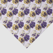 /Victoriaans PansyFlowers Tissuepapier (Detail)