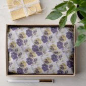 /Victoriaans PansyFlowers Tissuepapier (Geschenk)