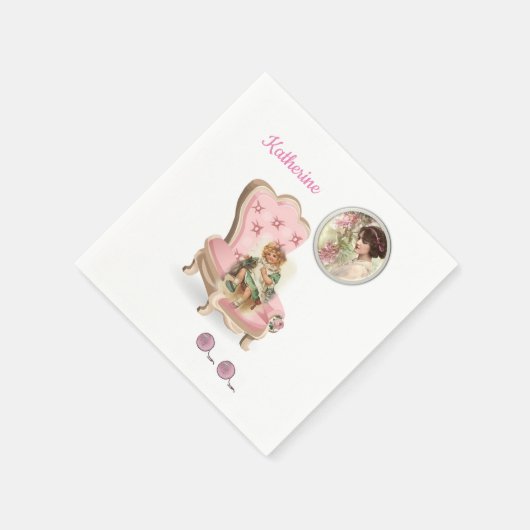 Victoriaans papier Napkins Servet (Hoek)