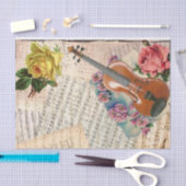 Victoriaans papier voor muziek en bloemen (Craft)