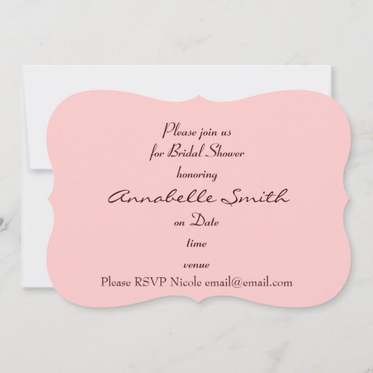  Victoriaans paraplu's op roze streep Kaart (Achterkant)