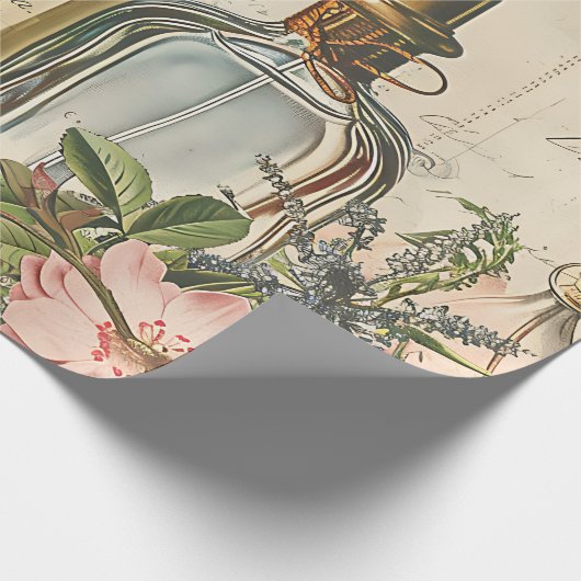  Victoriaans parfum decoupage tissue papier (Hoek)