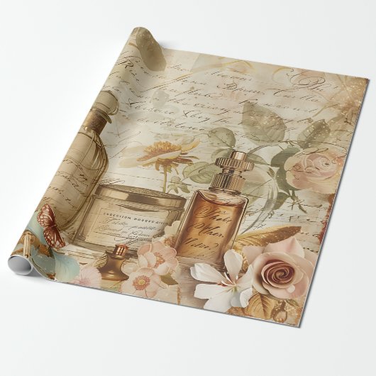 Victoriaans parfumontkoppeling Cadeaupapier (Uitgerold)
