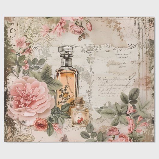  Victoriaans parfumontkoppeling Cadeaupapier (Vlak)