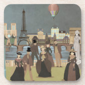 Victoriaans Parijs Bier Onderzetter (Voorkant)