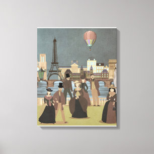 Victoriaans Parijs Canvas Afdruk
