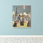 Victoriaans Parijs Canvas Afdruk (Insitu (Houten vloer))