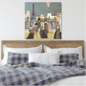 Victoriaans Parijs Canvas Afdruk (Insitu (Slaapkamer))