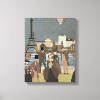 Victoriaans Parijs Canvas Afdruk