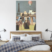 Victoriaans Parijs Canvas Afdruk (Insitu (Slaapkamer))