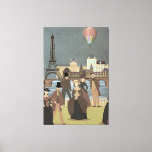 Victoriaans Parijs Canvas Afdruk