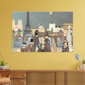 Victoriaans Parijs Canvas Afdruk (Insitu (Woonkamer))