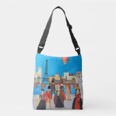 Victoriaans Parijs Crossbody Tas (Voorkant)
