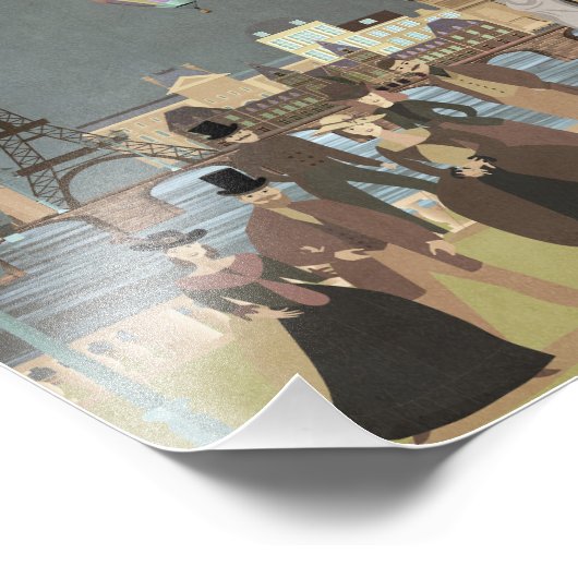 Victoriaans Parijs Foto Afdruk (Hoek)