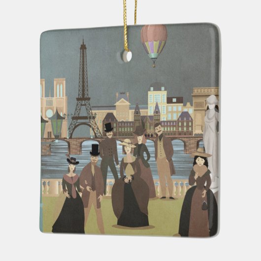 Victoriaans Parijs Keramisch Ornament (Links)