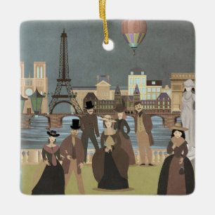 Victoriaans Parijs Keramisch Ornament