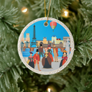 Victoriaans Parijs Keramisch Ornament