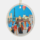 Victoriaans Parijs Keramisch Ornament (Links)