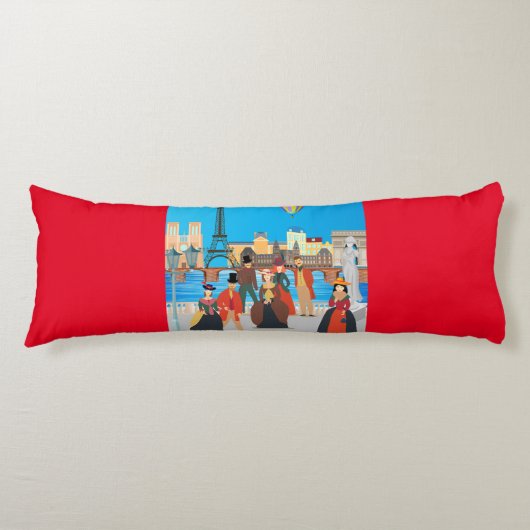 Victoriaans Parijs Lichaamskussen (Voorkant)