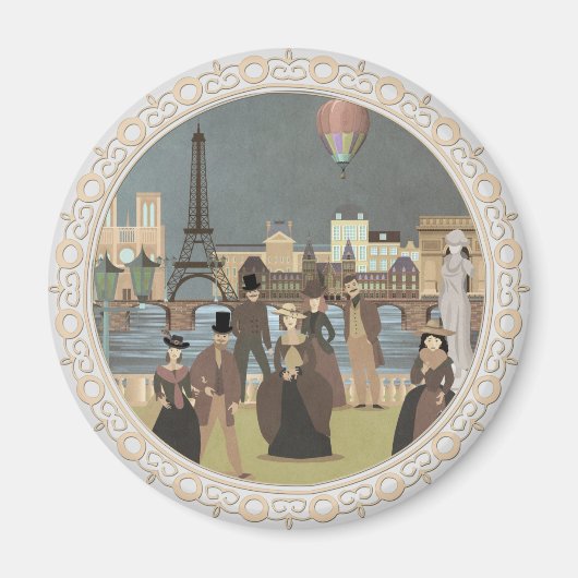 Victoriaans Parijs Magneet (Voorkant)