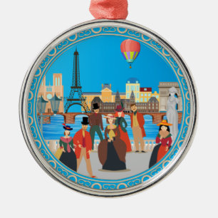 Victoriaans Parijs Metalen Ornament