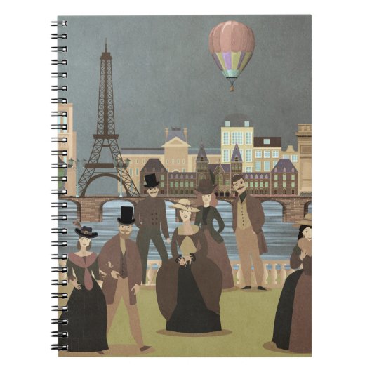 Victoriaans Parijs Notitieboek (Voorkant)
