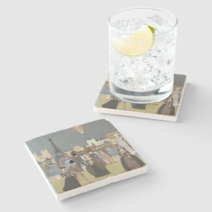 Victoriaans Parijs Stenen Onderzetter