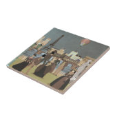 Victoriaans Parijs Tegeltje (Zijkant)