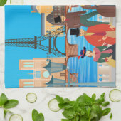 Victoriaans Parijs Theedoek (Gevouwen)