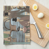 Victoriaans Parijs Theedoek (Quarter Fold)