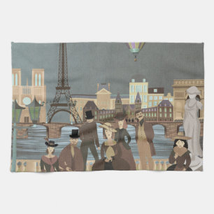 Victoriaans Parijs Theedoek