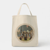 Victoriaans Parijs Tote Bag (Achterkant)