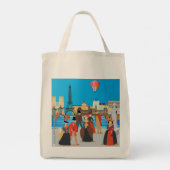Victoriaans Parijs Tote Bag (Achterkant)