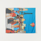 Victoriaans Parijs Wandkleed (Voorkant (horizontaal))