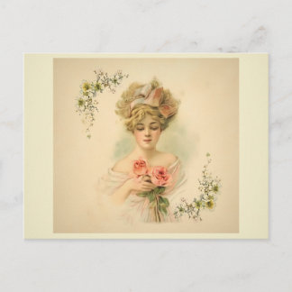 Victoriaans Parlor_Flora Briefkaart