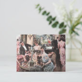 Victoriaans partij Halloween Briefkaart (Staand voorkant)