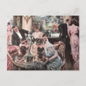 Victoriaans partij Halloween Briefkaart (Voorkant)