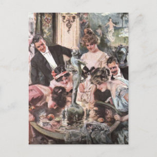 Victoriaans partij Halloween Uitnodiging Briefkaart