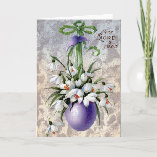 Victoriaans Pasen Feestdagen Kaart (Voorkant)