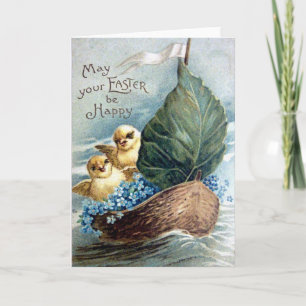 Victoriaans Pasen Feestdagen Kaart