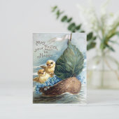 Victoriaans Pasen Feestdagenkaart (Staand voorkant)