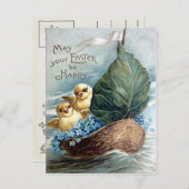 Victoriaans Pasen Feestdagenkaart (Voorkant / Achterkant)