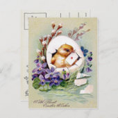 Victoriaans Pasen Feestdagenkaart (Voorkant / Achterkant)