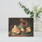 Victoriaans Pasen Feestdagenkaart (Staand voorkant)