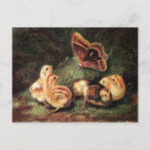 Victoriaans Pasen Feestdagenkaart (Voorkant)