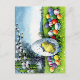 Victoriaans Pasen Feestdagenkaart