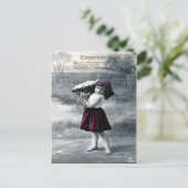 Victoriaans Pasen Feestdagenkaart (Staand voorkant)