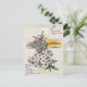 Victoriaans Pasen Feestdagenkaart (Staand voorkant)