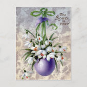 Victoriaans Pasen Feestdagenkaart (Voorkant)